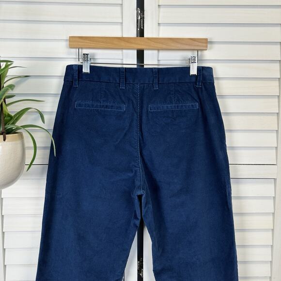Everlane Blue Uniform Straight Fit Corduroy Pants Organic Cotton Size 30x30 - Picture 6 of 9